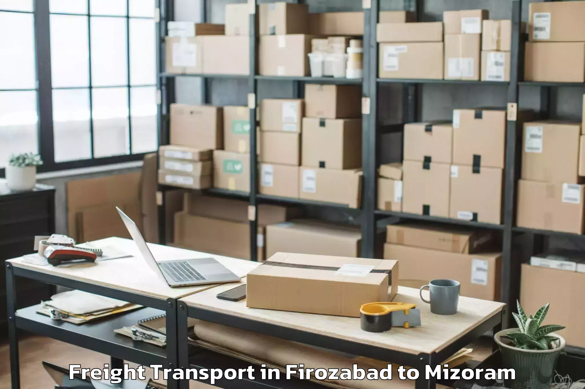 Easy Firozabad to Lungsen Freight Transport Booking